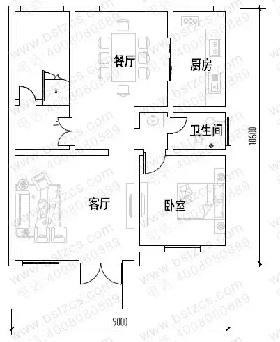 10套占地90平左右農村別墅，功能齊全，是小戶型的理想選擇