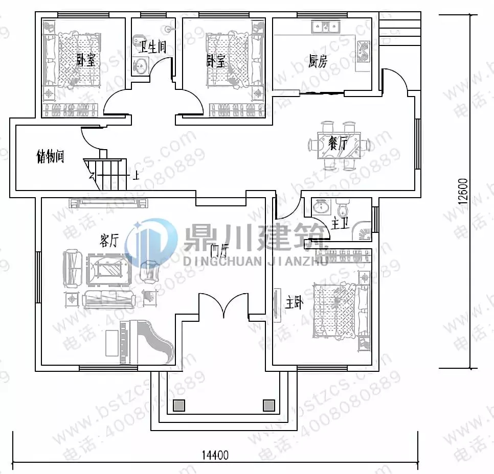 開(kāi)間14米的大氣別墅，農(nóng)村自建房就選10款圖紙