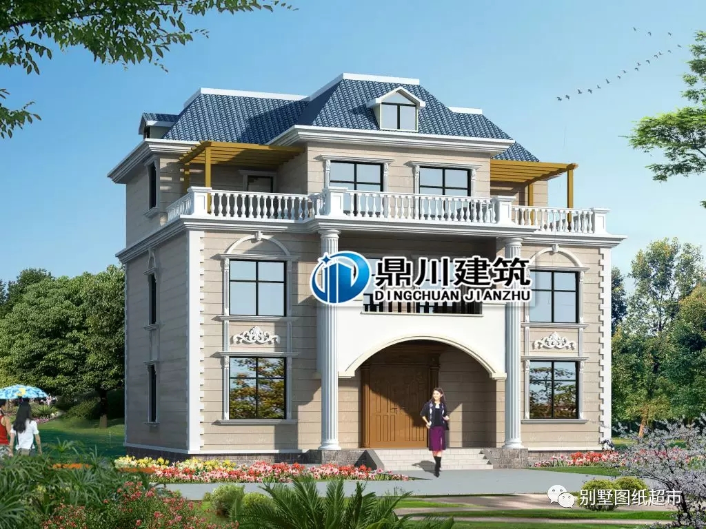 10款簡潔大方經濟型三層自建別墅，第1款造價20萬，第6款最漂亮！